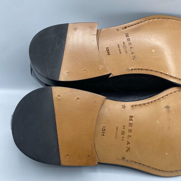 Mezlan Milani Loafer Mens 13M Black Deerskin Calfskin Leather Shoes Classy NWOB main image 10